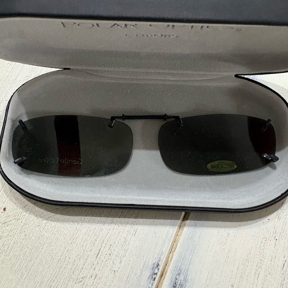 Polar Optics Clip-On Sunglass Lenses - Dark Green NEW - Picture 6 of 6